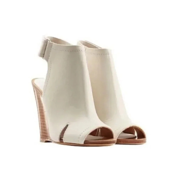Rag & Bone Wembley Wedge Bone Colored Sandals - Picture 1 of 16